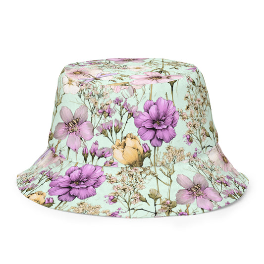 Dragonfly Mint Reversible Bucket Hat