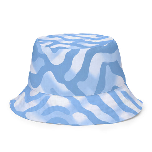 Azure Blue Reversible Bucket Hat