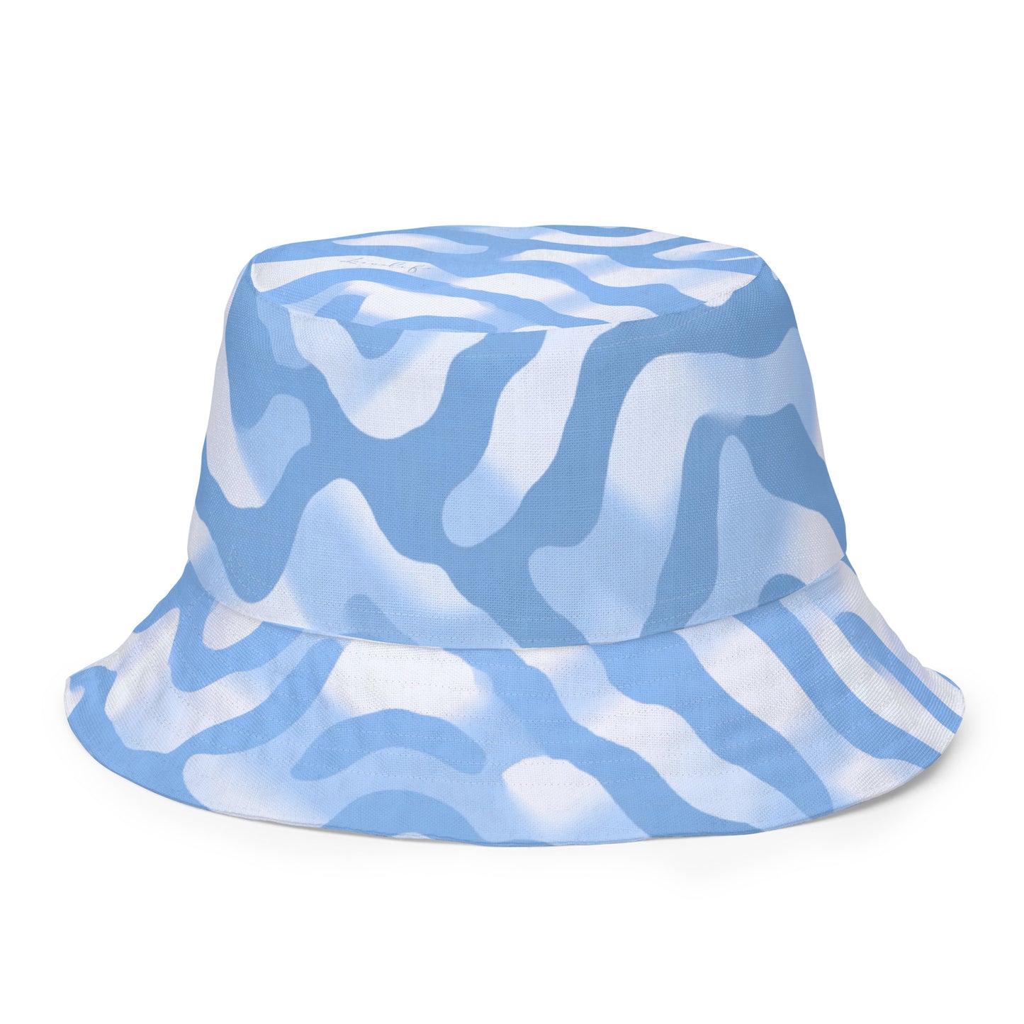 Azure Blue Reversible Bucket Hat