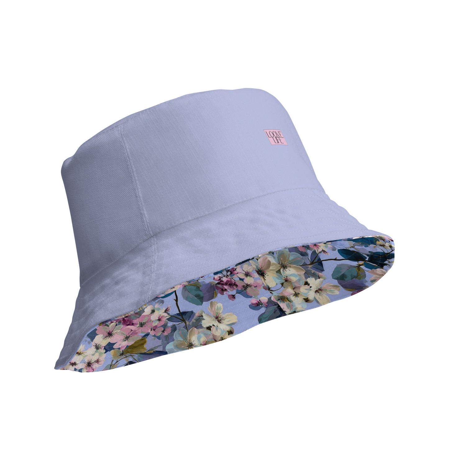 Lilac Petal Reversible Bucket Hat