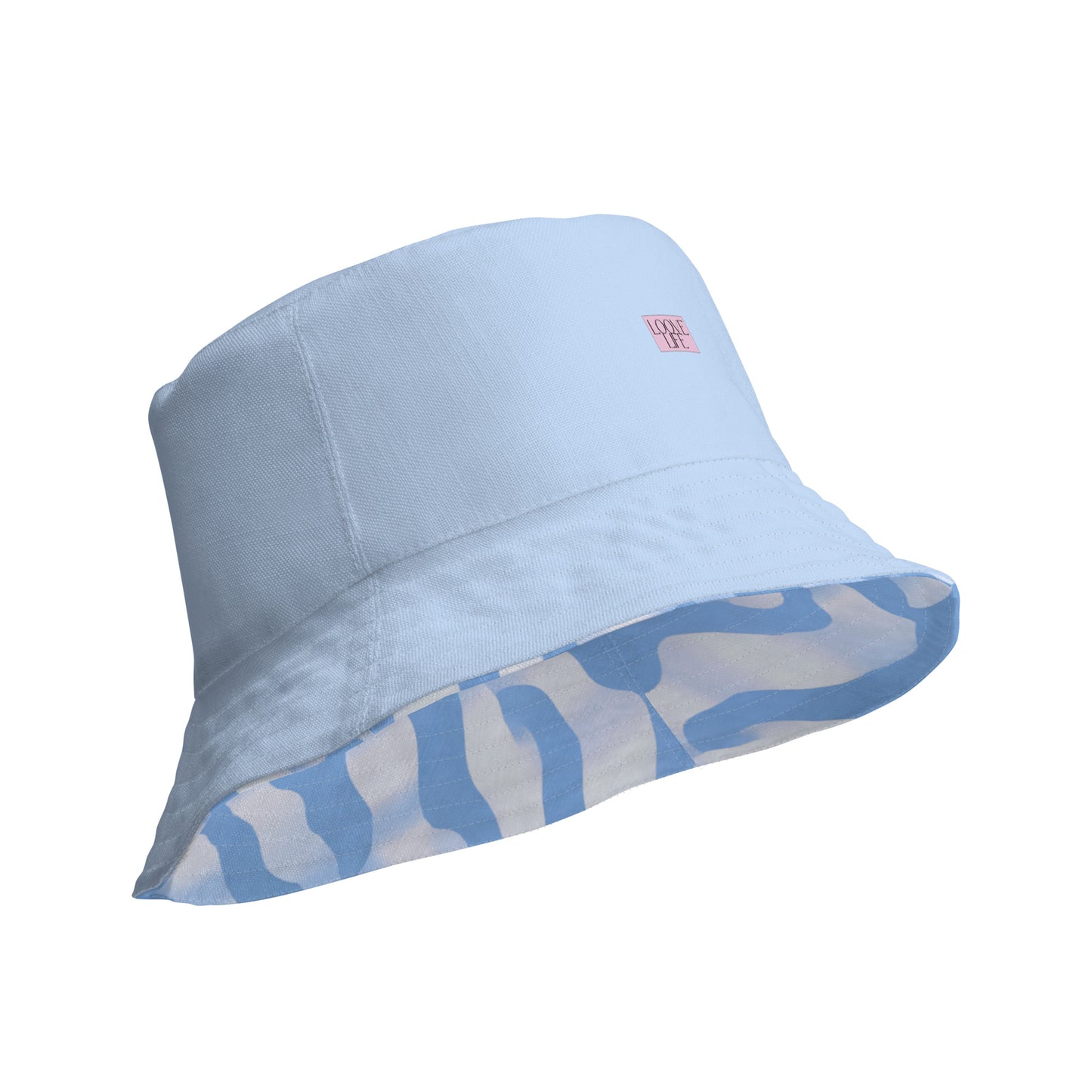 Azure Blue Reversible Bucket Hat