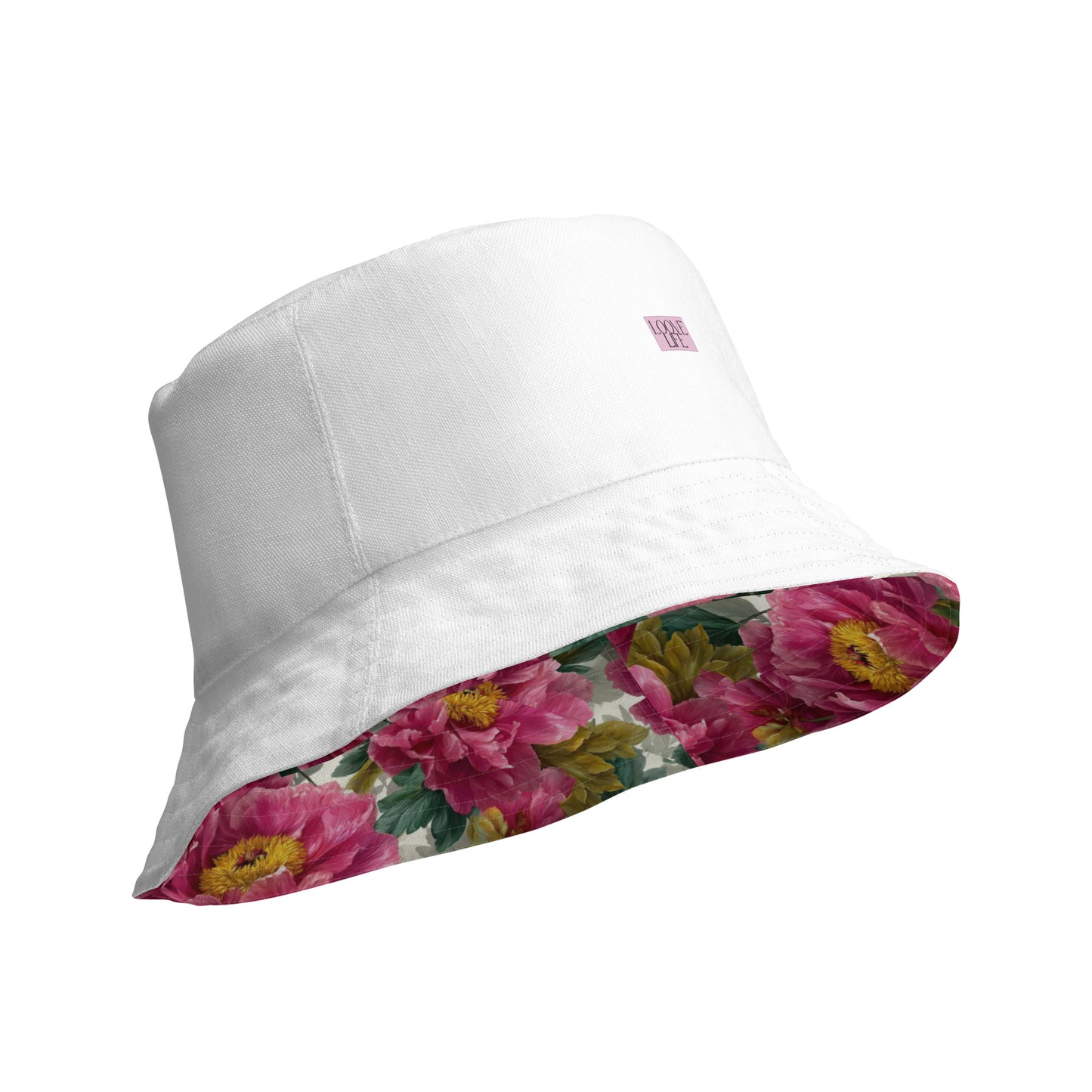 Peony Bloom Reversible Bucket Hat