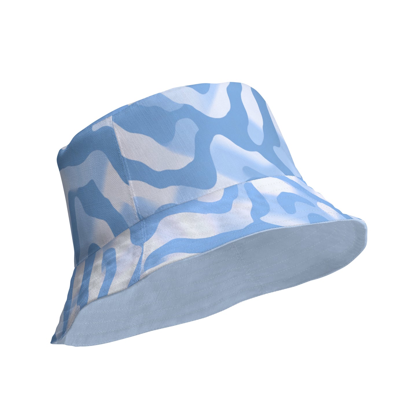 Azure Blue Reversible Bucket Hat