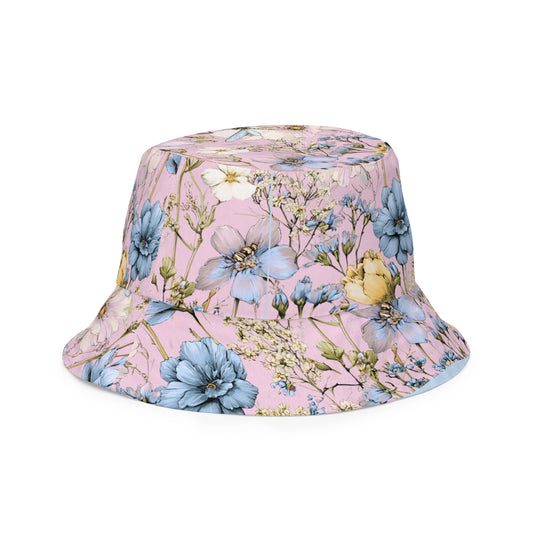 Dragonfly Blush Reversible Bucket Hat