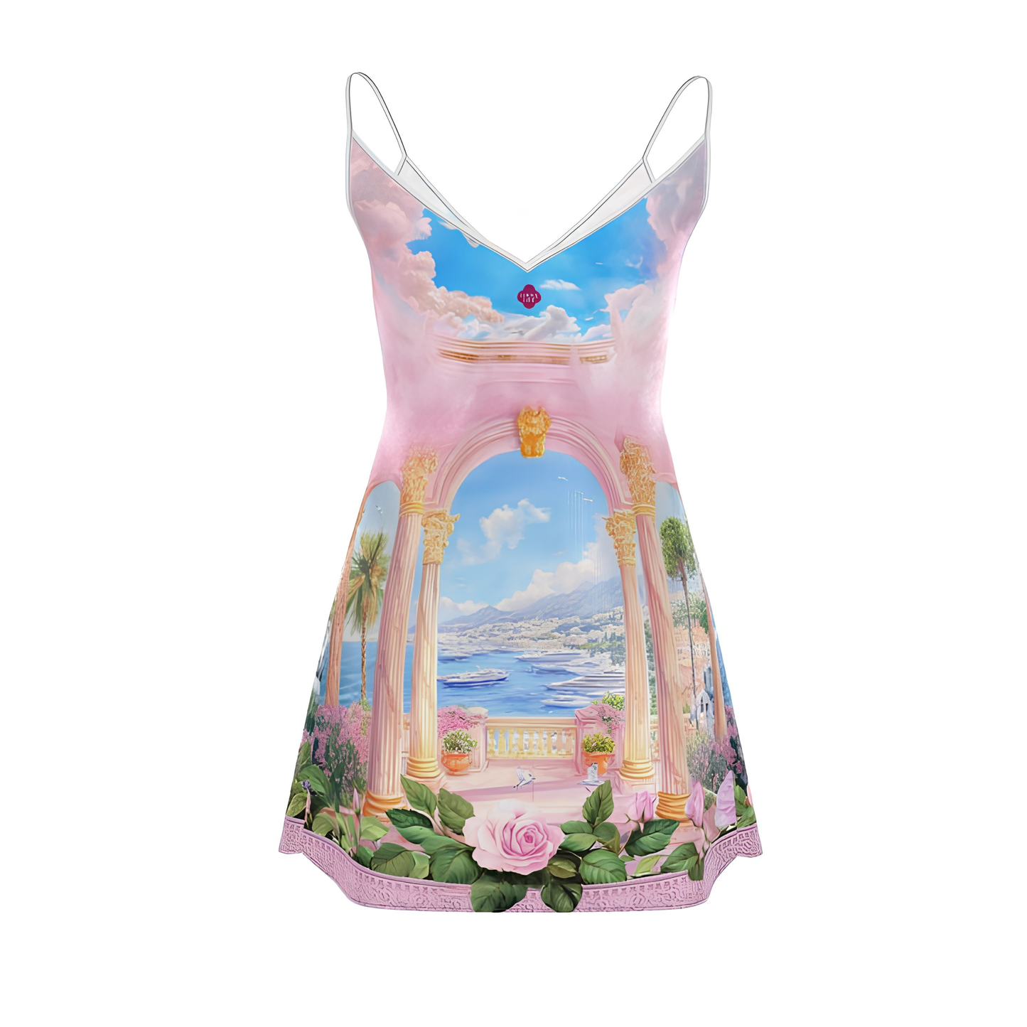 Monaco Riviera- Mini Silk  Dress