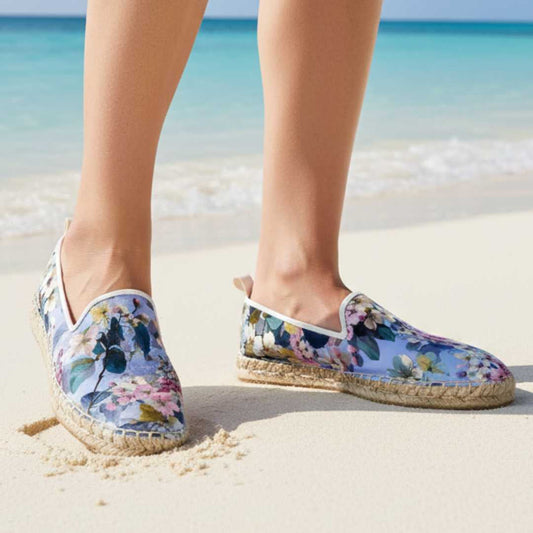 Lilac Petal Espadrilles by LOOVE LIFE