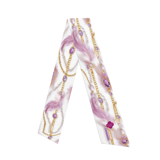 Feather & Fortune - Silk Satin Hair Scarf