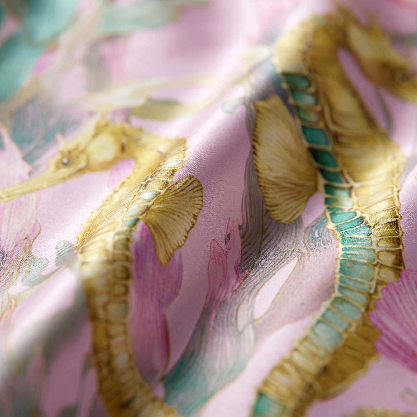 Seahorse Dream Mini  Silk Dress